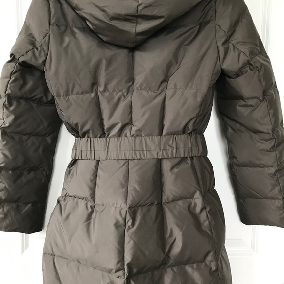 T Tahari Hooded Belted Down Filled Puffer Coat - Picture 10 of 14